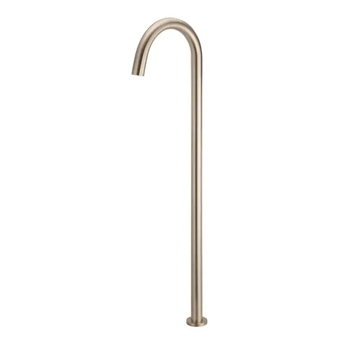 Meir Round Freestanding Bath Spout - Champagne Rose Gold
