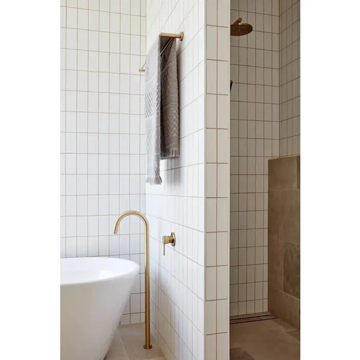 Meir Round Freestanding Bath Spout - Tiger Bronze