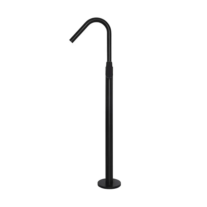 Meir Round Freestanding Bath Spout Plus Hand Shower - Matte Black
