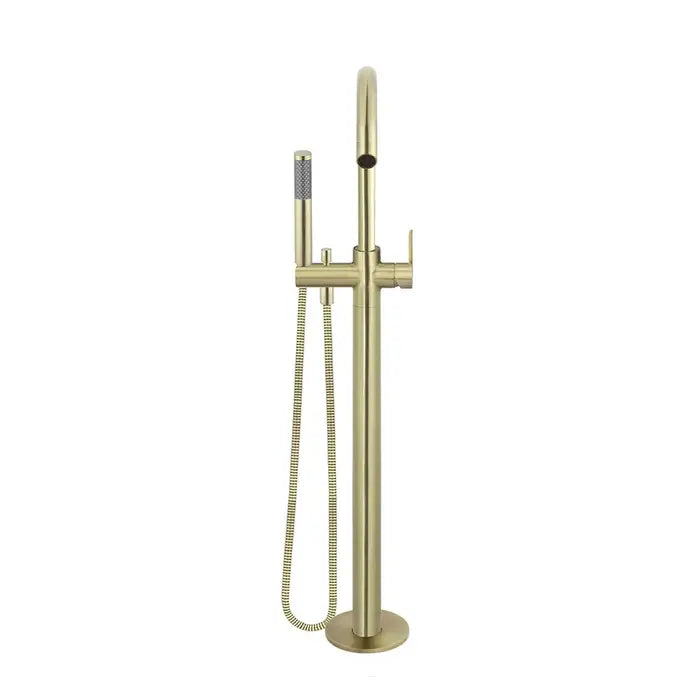 Meir Round Freestanding Bath Spout Plus Hand Shower - Tiger Bronze