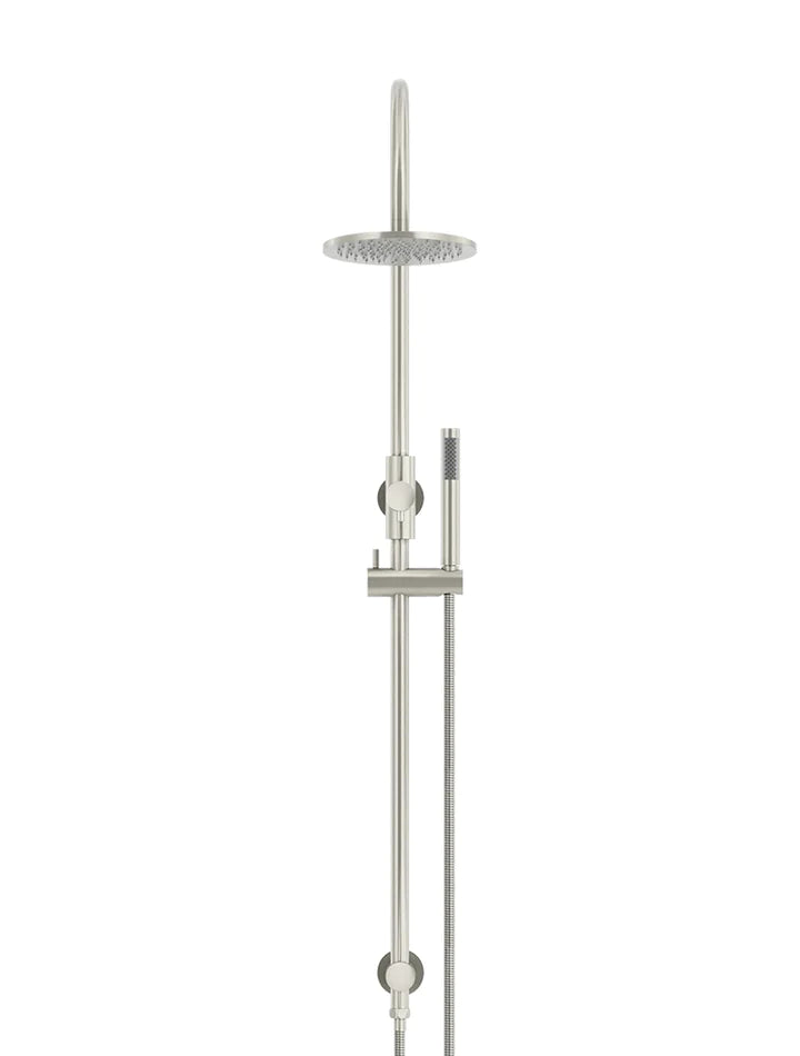 Meir Round Gooseneck Combination Shower Set - Brushed Nickel