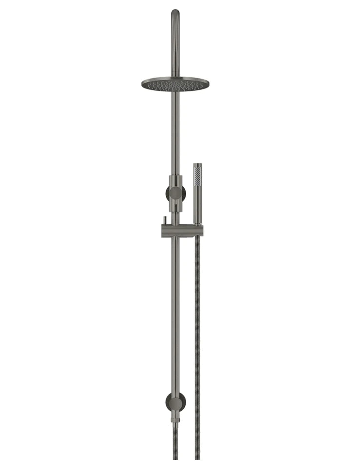 Meir Round Gooseneck Combination Shower Set - Gunmetal