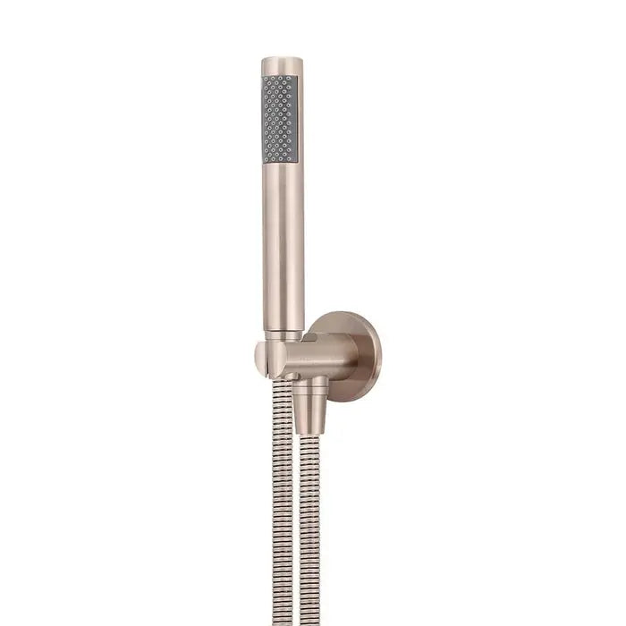 Meir Round Hand Shower On Fixed Bracket - Champagne Rose Gold