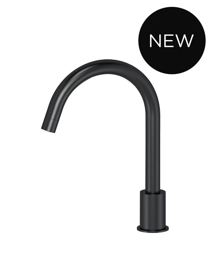 Meir Round Hob Mounted Swivel Spout - Matte Black
