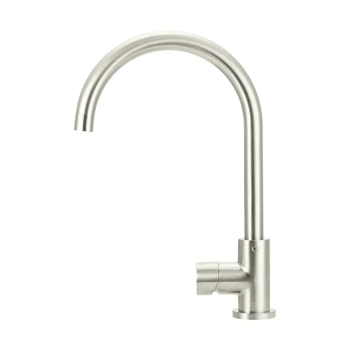 Meir Round Kitchen Mixer Tap - Brushed Nickel
