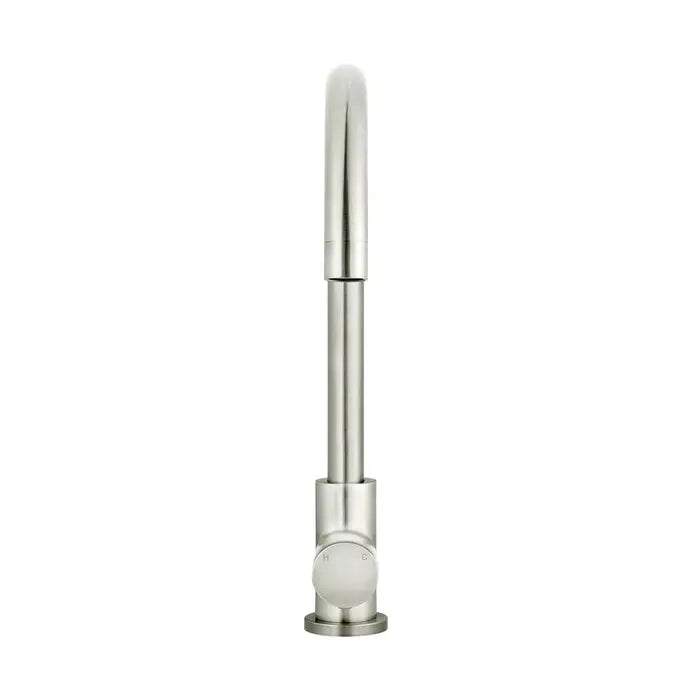 Meir Round Kitchen Mixer Tap - Brushed Nickel