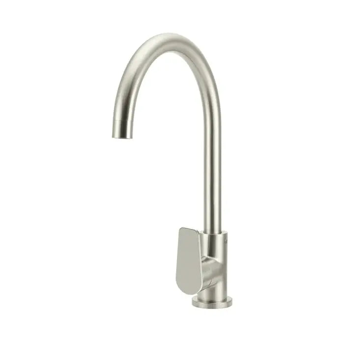 Meir Round Kitchen Mixer Tap - Brushed Nickel