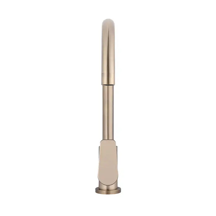 Meir Round Kitchen Mixer Tap - Champagne Rose Gold