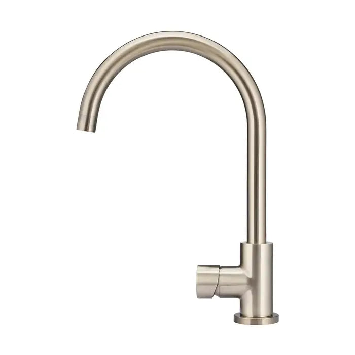 Meir Round Kitchen Mixer Tap - Champagne Rose Gold