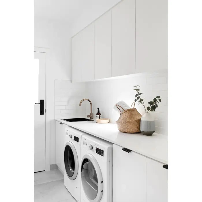 Meir Round Kitchen Mixer Tap - Champagne Rose Gold