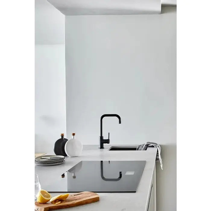 Meir Round Kitchen Mixer Tap - Matte Black