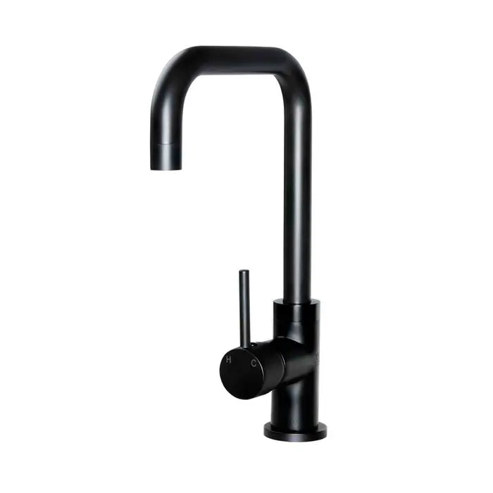 Meir Round Kitchen Mixer Tap - Matte Black