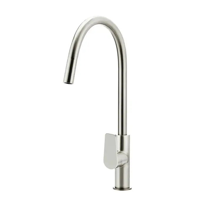 Meir Round Piccola Pull Out Kitchen Mixer Tap - Brushed Nickel