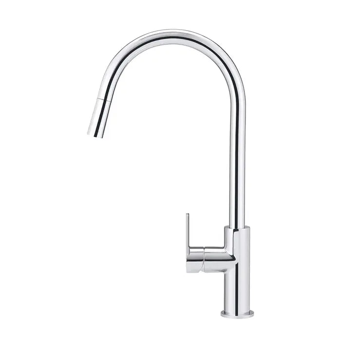 Meir Round Piccola Pull Out Kitchen Mixer Tap - Chrome