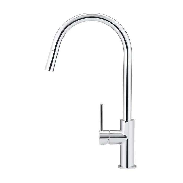Meir Round Piccola Pull Out Kitchen Mixer Tap - Chrome