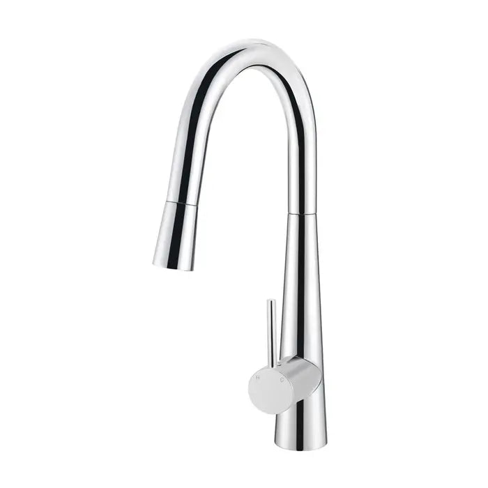 Meir Round Pull Out Kitchen Mixer Tap - Chrome