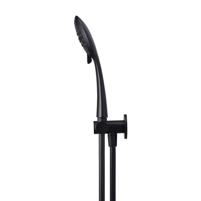 Meir Round Shower On Swivel Bracket - Matte Black