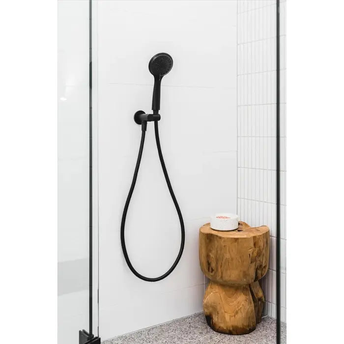 Meir Round Shower On Swivel Bracket - Matte Black