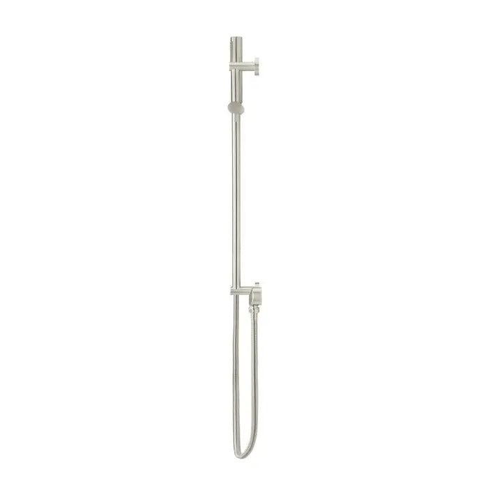 Meir Round Shower On Rail Column - Brushed Nickel