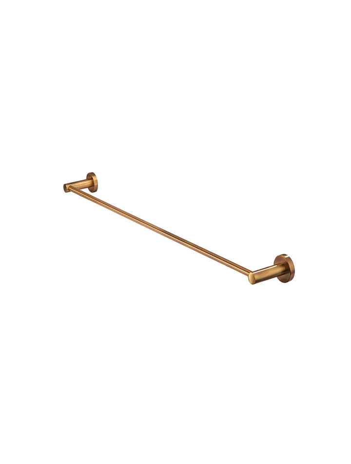 Meir Round Single Towel Rail - Lustre Bronze