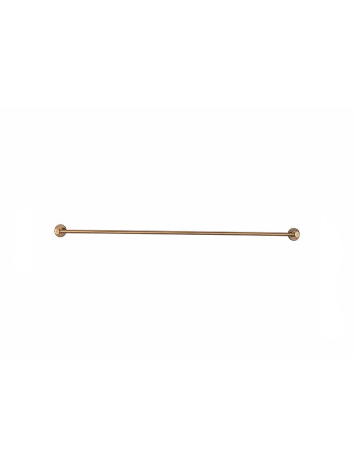 Meir Round Single Towel Rail - Lustre Bronze