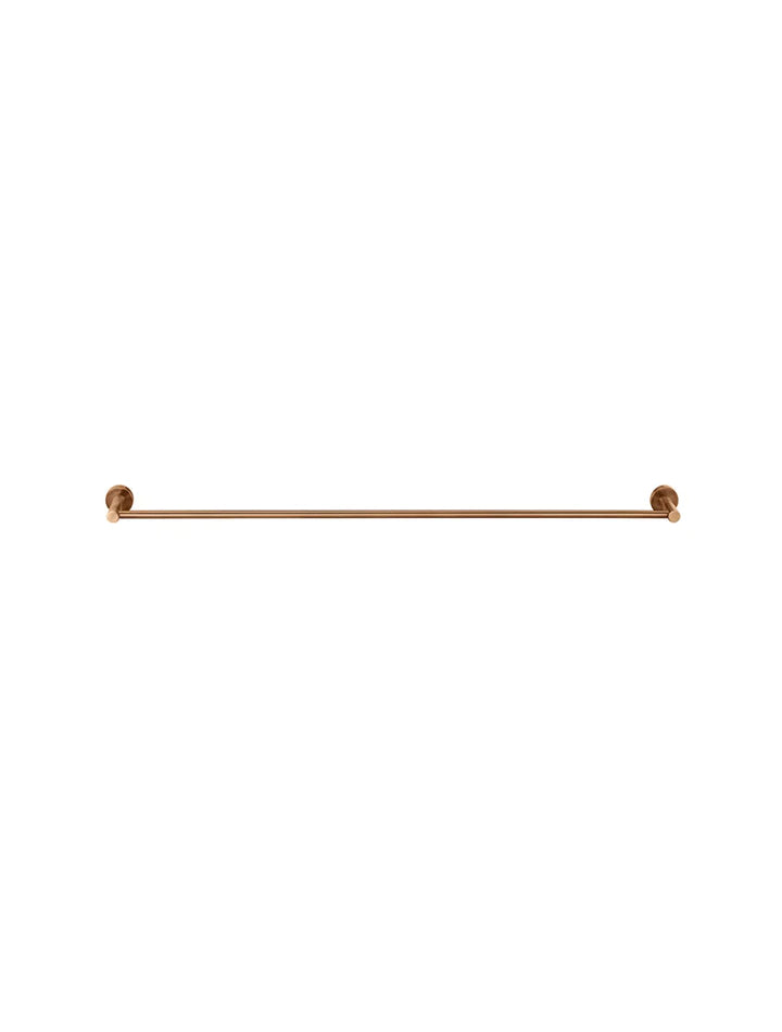 Meir Round Single Towel Rail - Lustre Bronze
