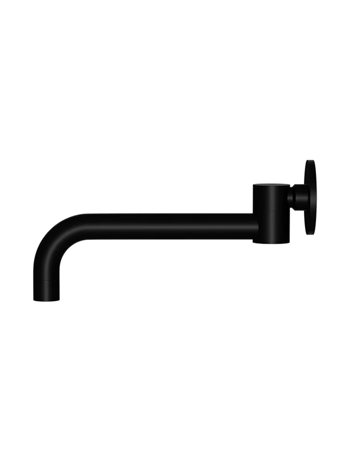 Meir Round Swivel Wall Spout - Matte Black