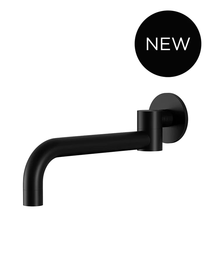 Meir Round Swivel Wall Spout - Matte Black