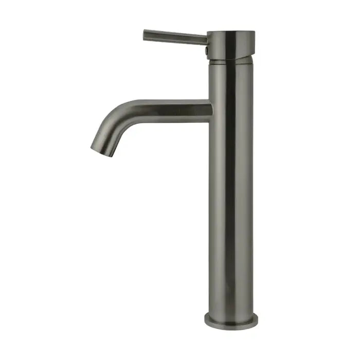 Meir Round Tall Curved Basin Mixer - Shadow