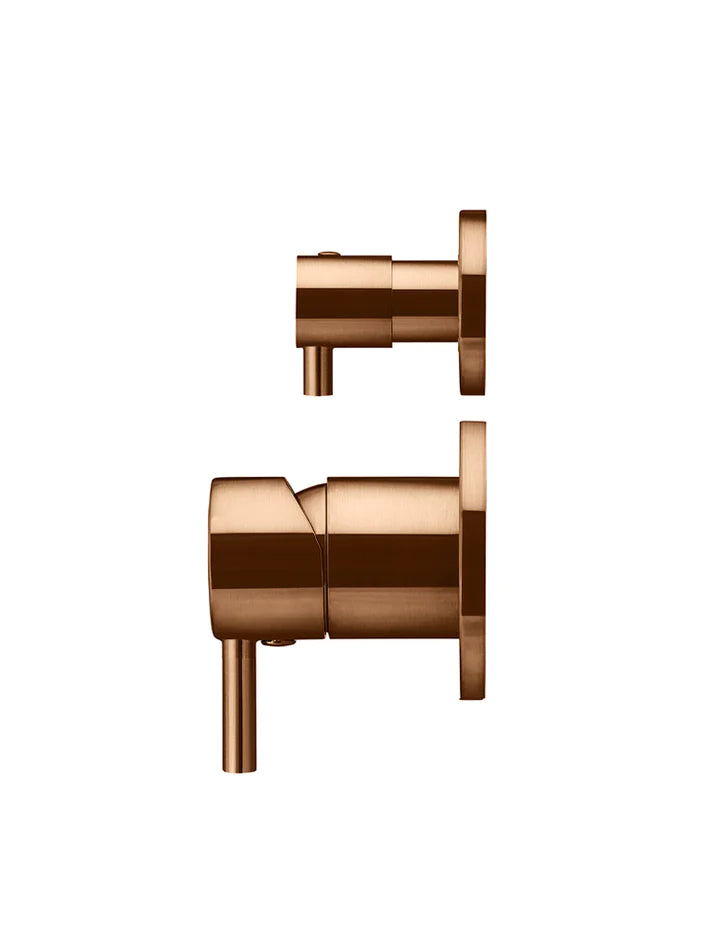Meir Round Wall Mixer Diverter Finish Only - Lustre Bronze