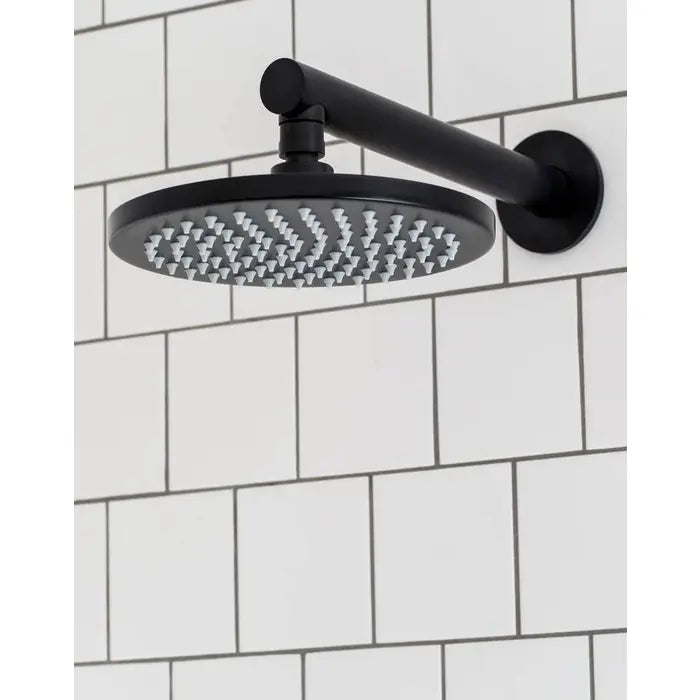 Meir Round Wall Shower Arm - Matte Black