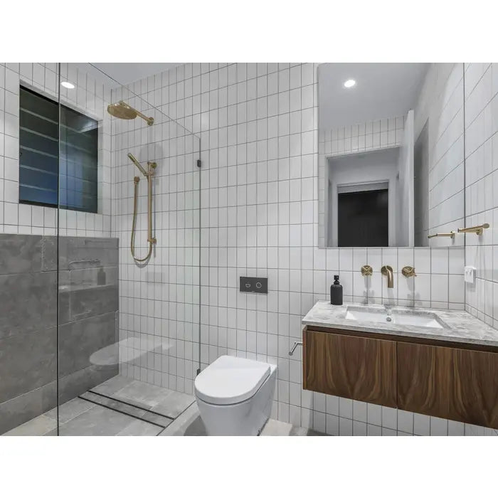 Meir Round Wall Shower Arm - Tiger Bronze