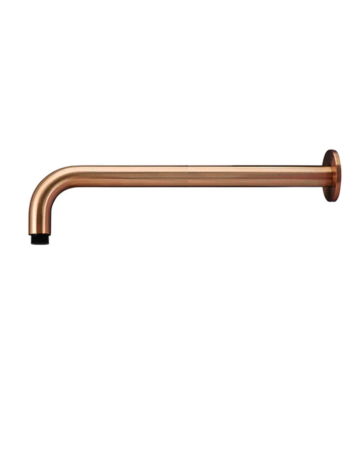 Meir Round Wall Shower Curved Arm - Lustre Bronze