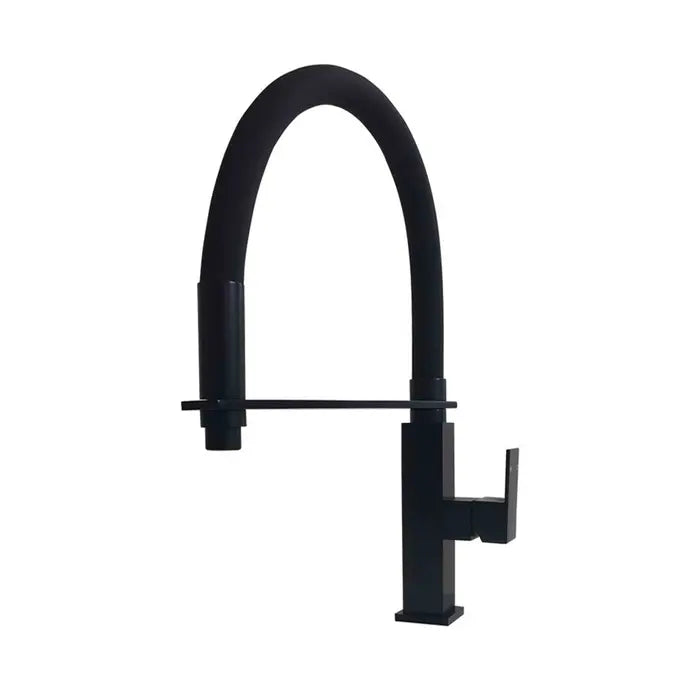 Meir Square Flexible Kitchen mixer Tap - Matte Black