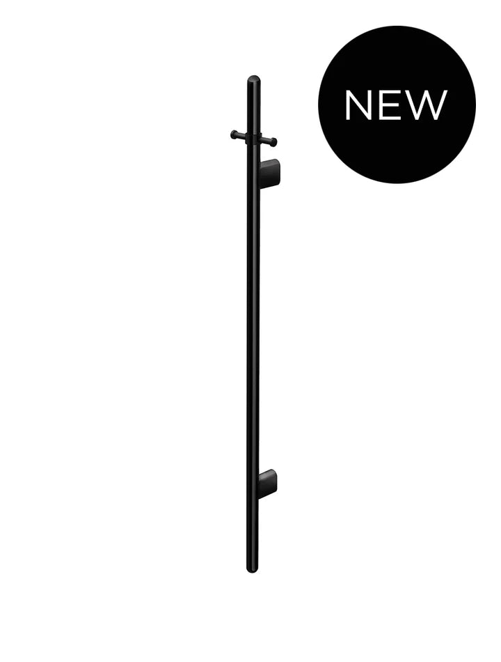 Meir Vertical Heated Towel Rail - Matte Black
