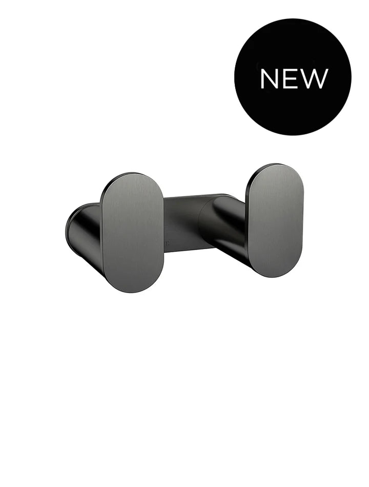Meir Curvaé Double Robe Hook - Gunmetal