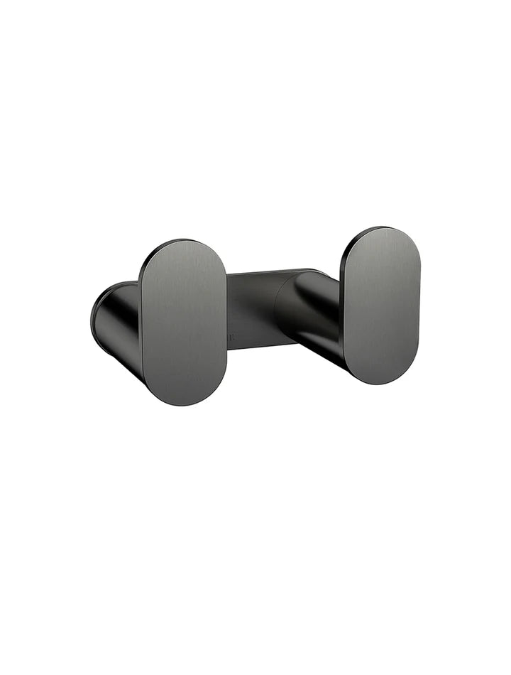 Meir Curvaé Double Robe Hook - Gunmetal