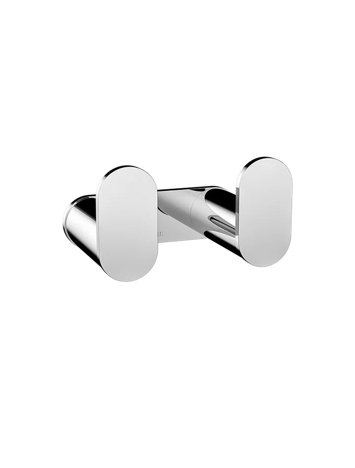 Meir Curvaé Double Robe Hook - Polished Chrome
