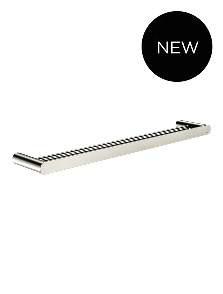 Meir Curvaé Double Towel Rail - Brushed Nickel
