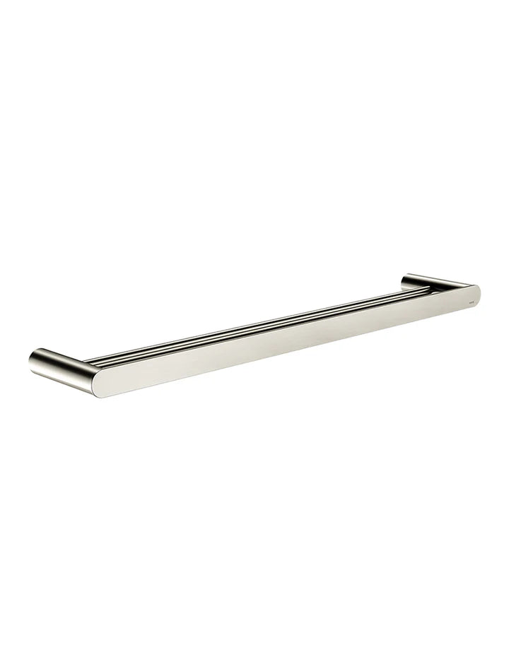 Meir Curvaé Double Towel Rail - Brushed Nickel