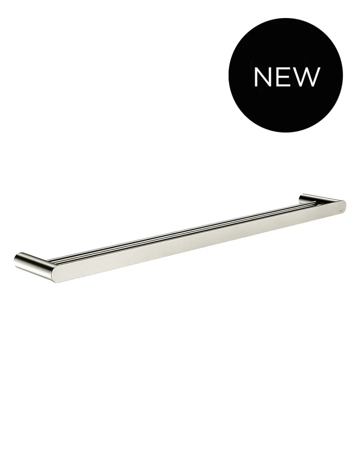 Meir Curvaé Double Towel Rail - Brushed Nickel