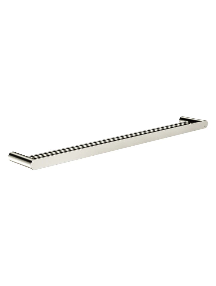 Meir Curvaé Double Towel Rail - Brushed Nickel