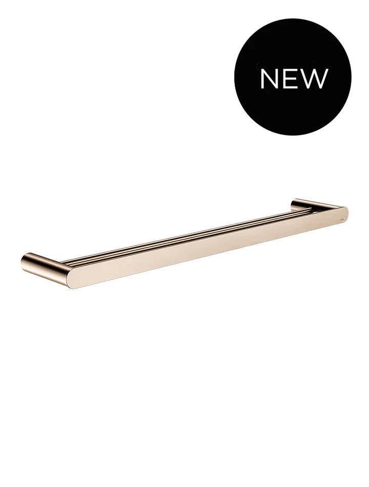Meir Curvaé Double Towel Rail - Champagne