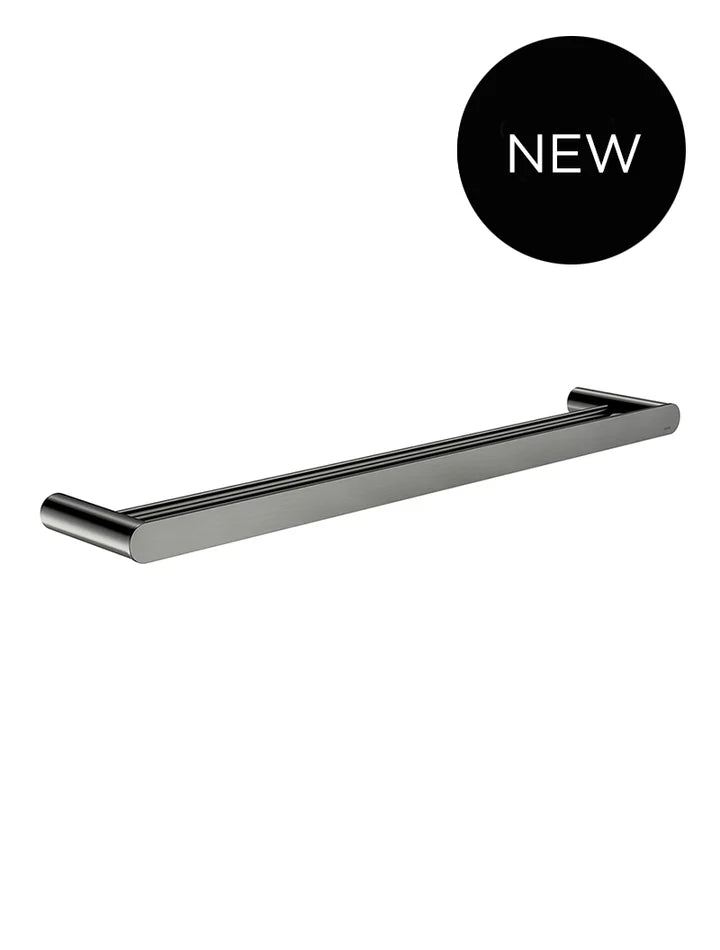 Meir Curvaé Double Towel Rail - Gunmetal