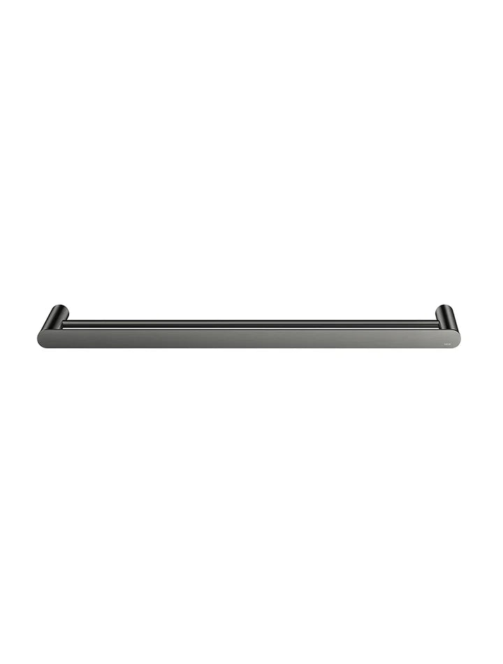 Meir Curvaé Double Towel Rail - Gunmetal