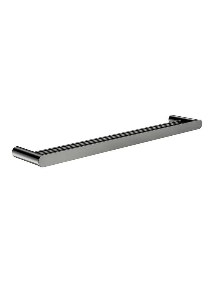 Meir Curvaé Double Towel Rail - Gunmetal