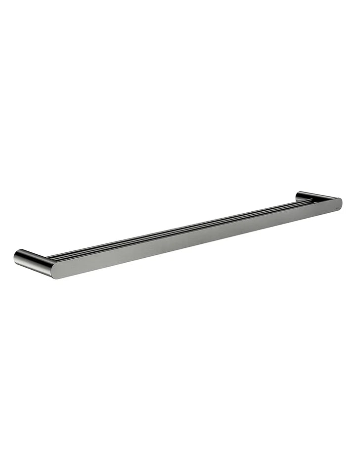 Meir Curvaé Double Towel Rail - Gunmetal