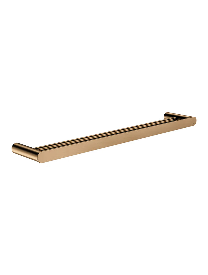 Meir Curvaé Double Towel Rail - Lustre Bronze