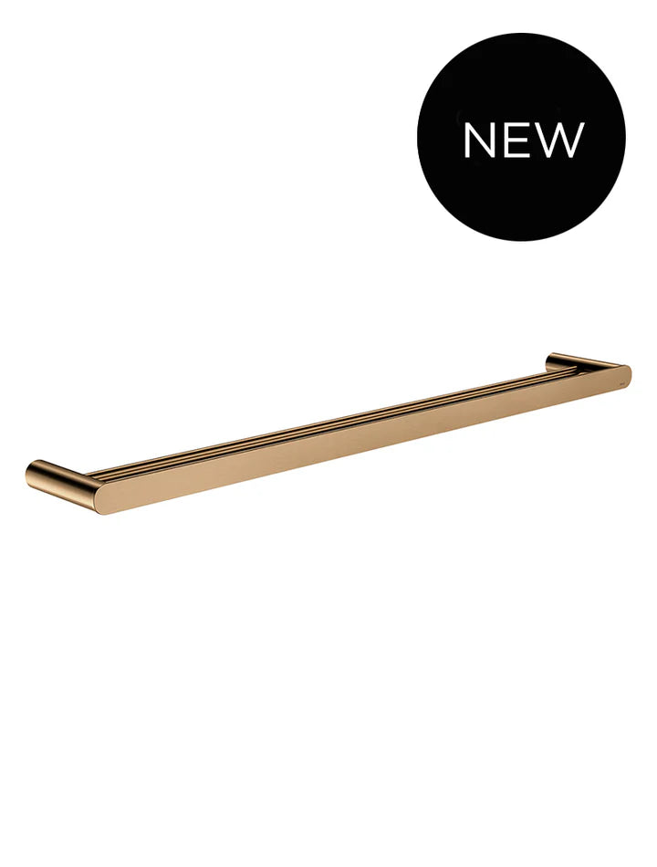 Meir Curvaé Double Towel Rail - Lustre Bronze