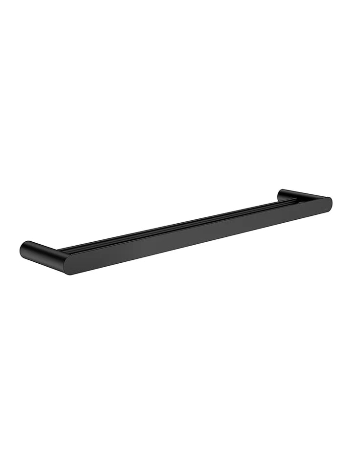 Meir Curvaé Double Towel Rail - Matte Black